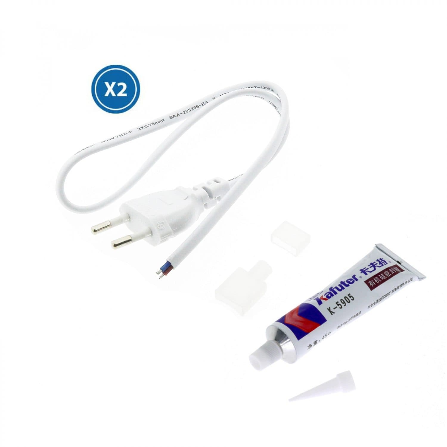 Cabo Adaptador Para Fita LED 220Vac Bergamo