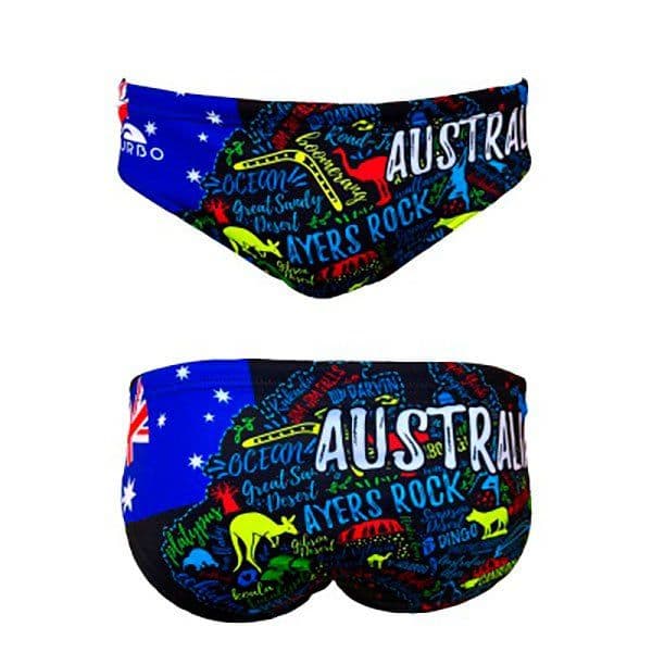 Turbo Australia Draw Swimming Brief Azul M Homem