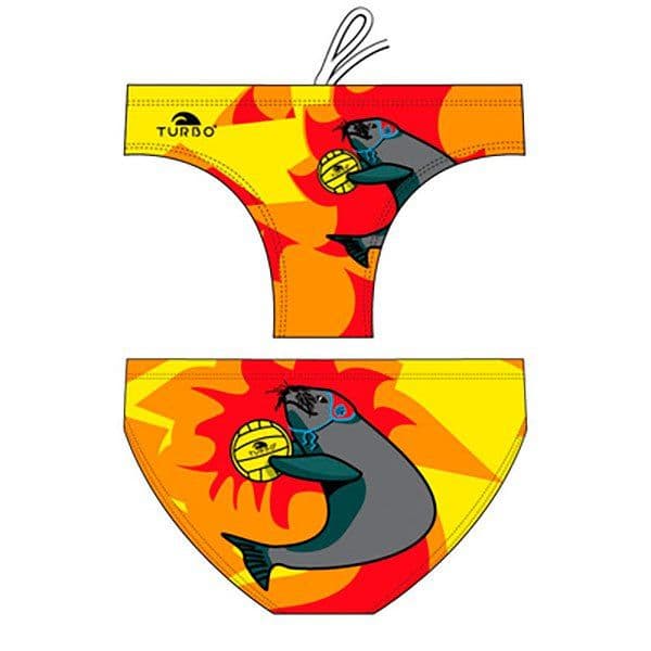 Turbo Seal Swimming Brief Amarelo,Laranja XL Homem