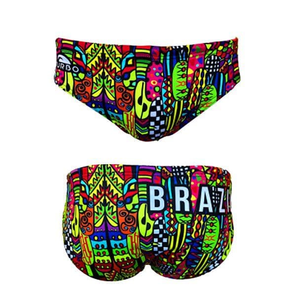 Turbo Fiesta Brazil Swimming Brief Colorido 2XL Homem