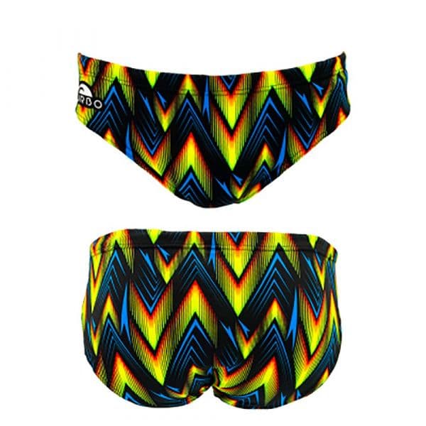 Turbo Flash Flu Swimming Brief Colorido XL Homem