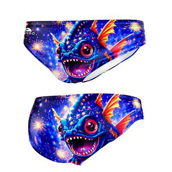 Turbo Little Dragon Fireworks Swimming Brief Colorido S Homem