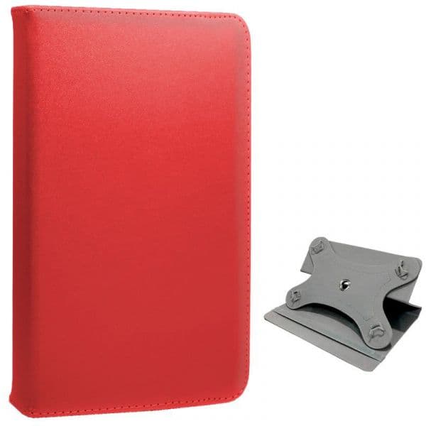 Capa para Tablet 10 Polegadas Polipiel Giratoria Roja Panorámica