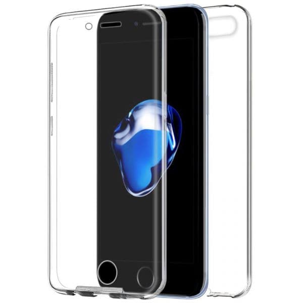 Capa Silicone 3D para iPhone 7/8 (transparente Frontal + Traseira)