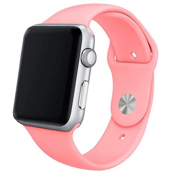 Cool Accesorios Bracelete Goma Rosa para Apple Watch 42/44 mm Series 1/2/3/4/5