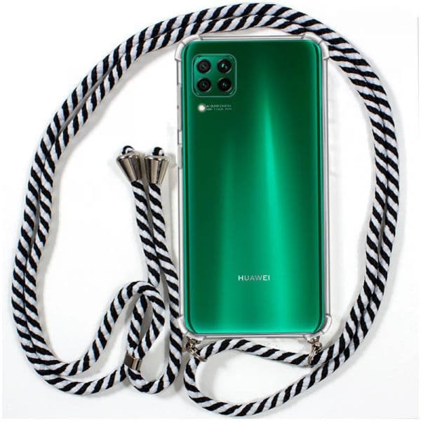 Capa Huawei P40 Lite Cordão Branco-preto - P40 Lite - OKPT14794