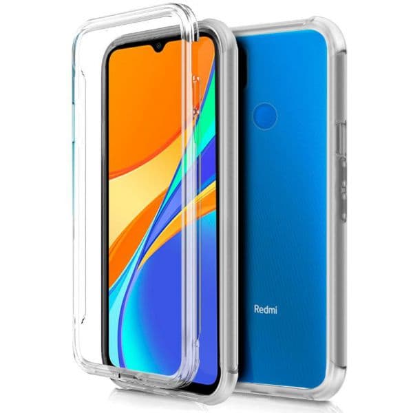 Capa Silicone Frente e Verso Xiaomi Redmi 9C Transparente