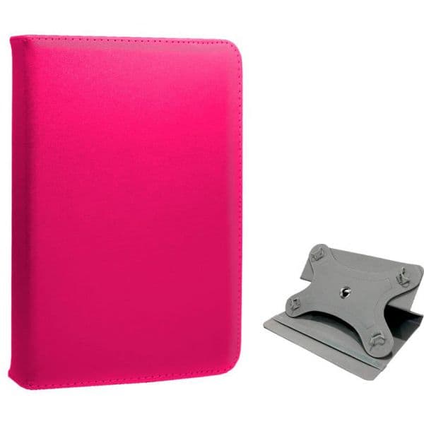 Cool Accesorios Capa Ebook / Tablet 7" Couro Rosa Giratoria - C43555