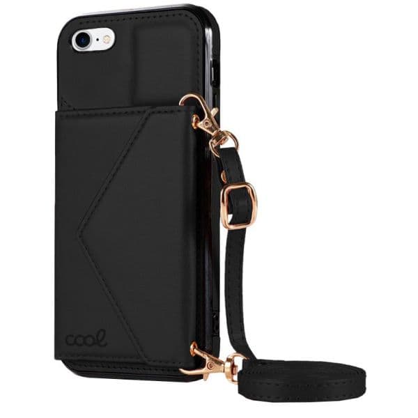 Capa Para Iphone 7 / 8 / Se (2020) Pingente Wallet Black