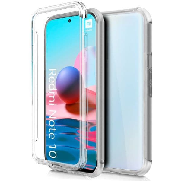 Capa Silicone 3d Para Xiaomi Redmi Note 10 / Note 10s Transparente Frontal + Traseira - OKPT16327