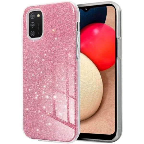 Capa Para Samsung A025f Galaxy A02s Glitter Rosa - Galaxy A02s - OKPT16574