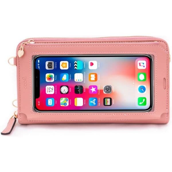 Cool Accesorios Saco universal horizontal de até 6,7 pol. rosa
