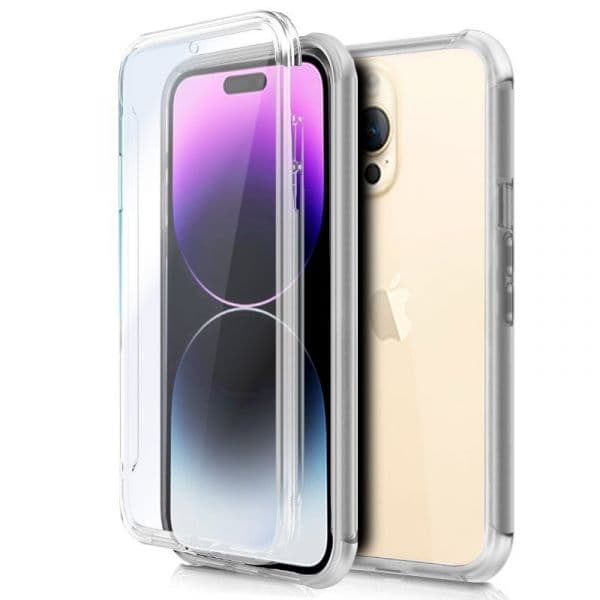 Capa Silicone 3d Para Iphone 14 Pro Max (transparente Frontal + Traseira) Iphone 14 Pro Max