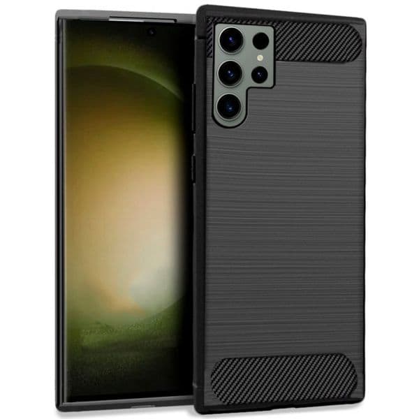 Cool Acessorios Capa Carvão Preto para Samsung S918 Galaxy S23 Ultra