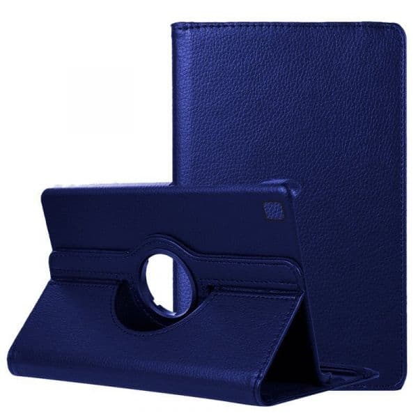 Estojo rotativo de couro azul para Lenovo Tab M10 Gen 3