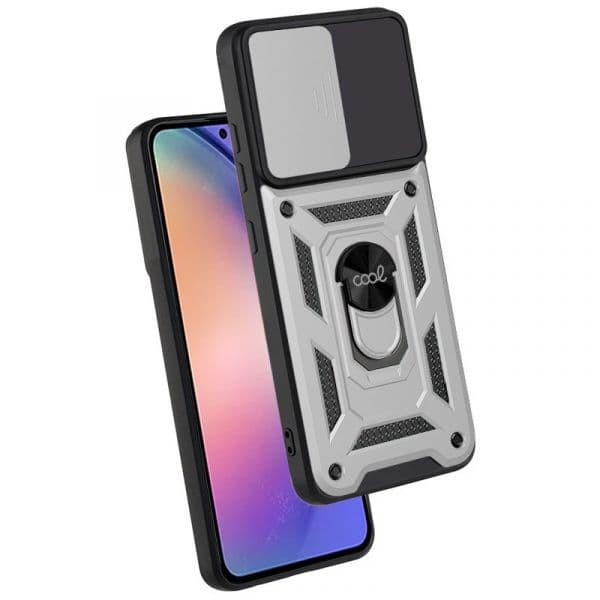 Cool Accesorios Capa para Samsung A546 Galaxy A54 5G Hard Ring Prata