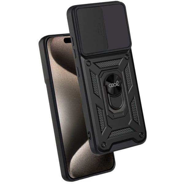 Cool Acessorios Capa iPhone 15 Pro Max Anel Duro (Preto) - CL000006109
