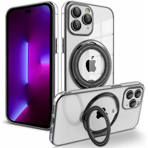 Cool Acessorios Capa Magnética Ring para iPhone 14 Pro Black