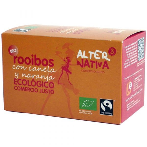 Alternativa3 Rooibos Laranje-canela Bio Alternatica, 20 Saquinhos