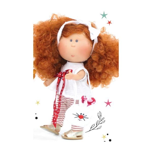 Nines D'onil Boneca Mia Cabelo Ruivo