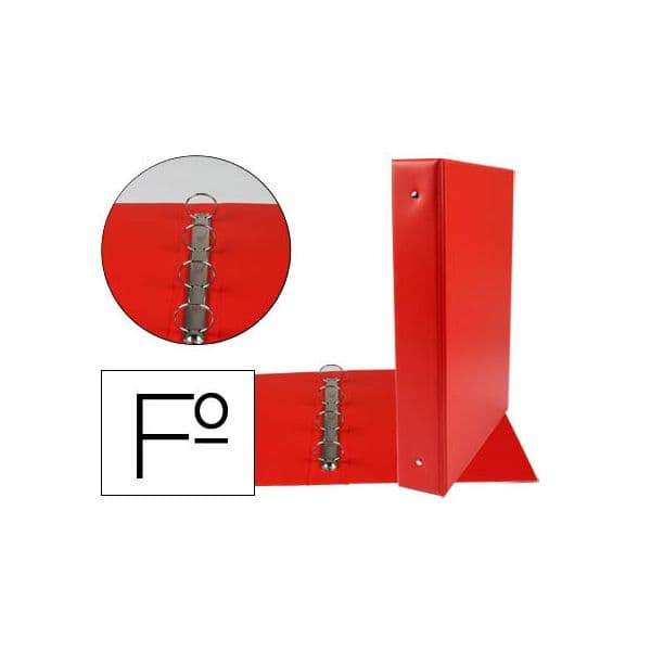 Liderpapel Pasta 4 Aneis 40mm Redondos Plástico Folio Cor V - CH22