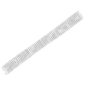 Argolas Espiral Metálicas Passo 5:1 30mm Cx. 50 Prata 1 Un. - 1713544