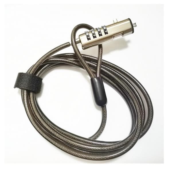 Nilox NXSCN001 Cabo de Segurança para Portátil Combinação Conexão Nano 1.9m Grey Silver