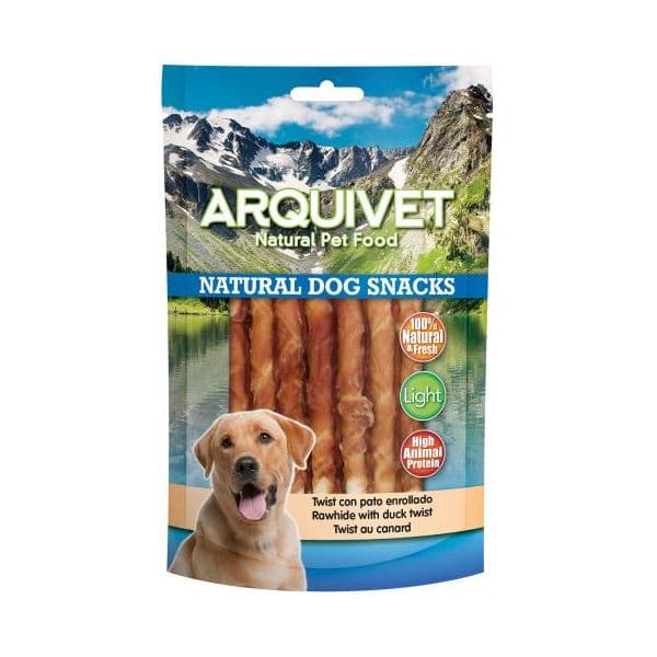 Arquivet Twist Snack Natural com Pato 13 cm 1 kg