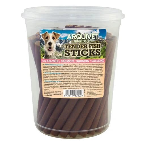 Arquivet Snacks Tender Fish Sticks, Palitos de Salmão