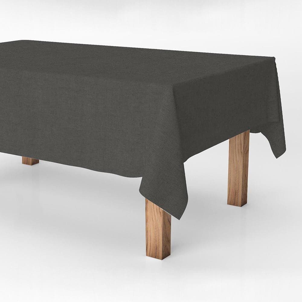 EXMA Rolo Toalha de Mesa Impermeável 140cm x 25m Cinza Escuro/Preto