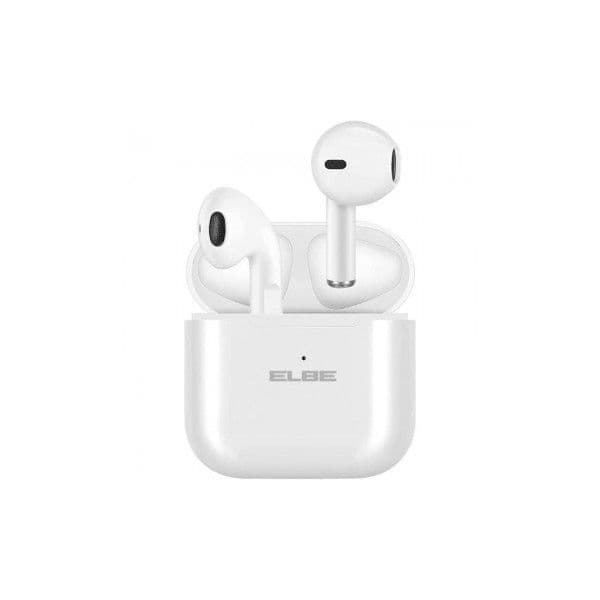Elbe ABTWS-003-B Auscultadores Bluetooth com estojo de carregamento/ 5h de autonomia/ Branco - ABTWS-003-B