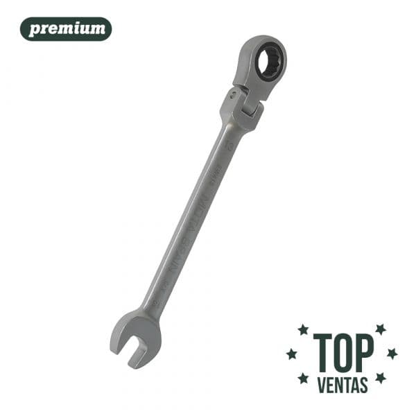 Mota Herramientas Chave Combinada com Catrava (chave Boca + Roquete) Articulada 12MM EW412 - ELK39066