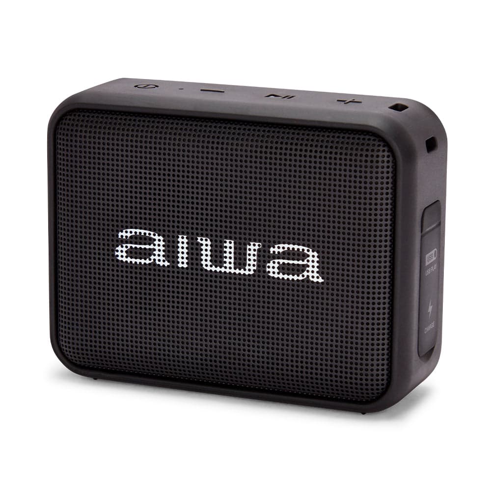 Coluna Bluetooth AIWA BS200BK | 6W RMS, IPX6, 12h Autonomia