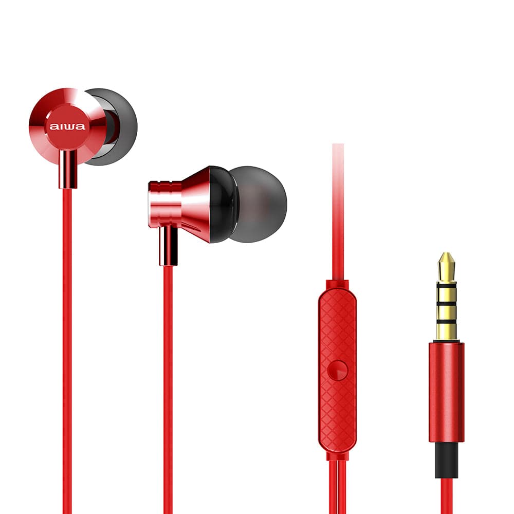 Aiwa Auriculares c/ Micro ESTM-50 Red