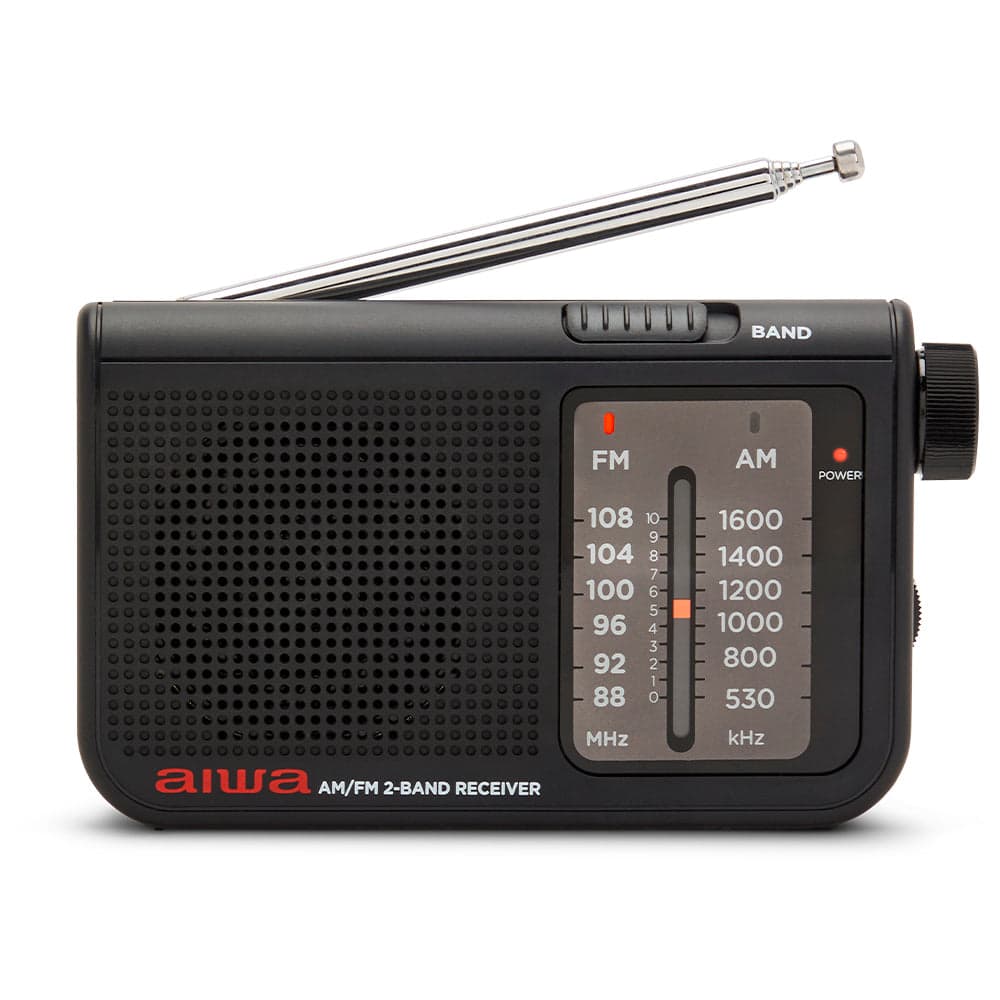 Rádio de Bolso AIWA RS55/BK | AM/FM, Auriculares, Pilhas