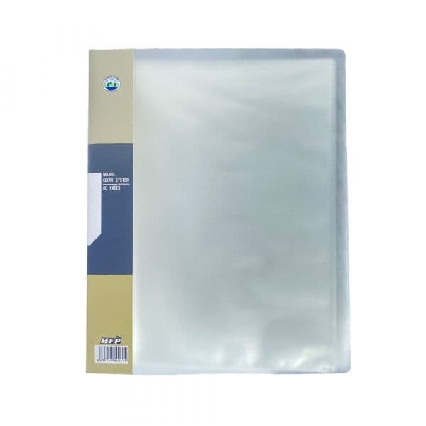 HFP Pasta Catálogo Transparente 40 Bolsas 80 Páginas Transparente 1 Uni.
