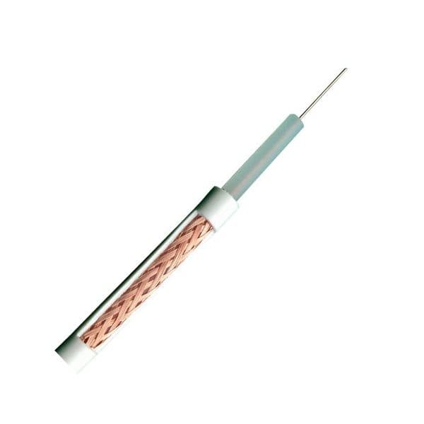 Nextvision bobine de cabo coaxial 100m White - rg59-100b