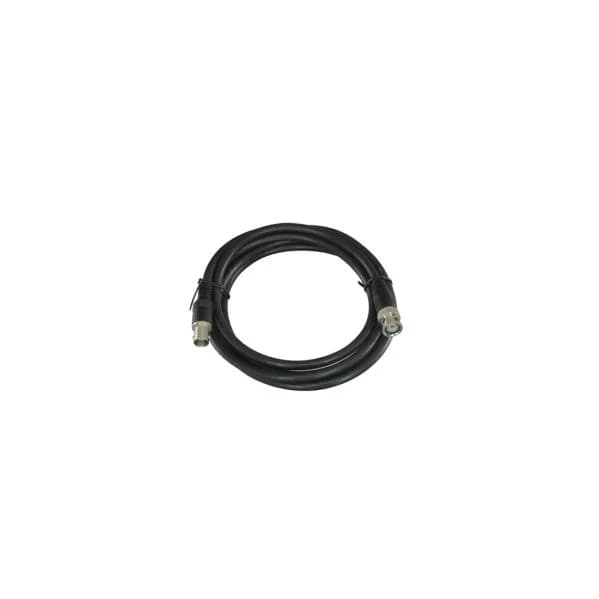 Cabo coaxial preparado BNC Macho > BNC Fêmea Coaxial RG59 2m Preto