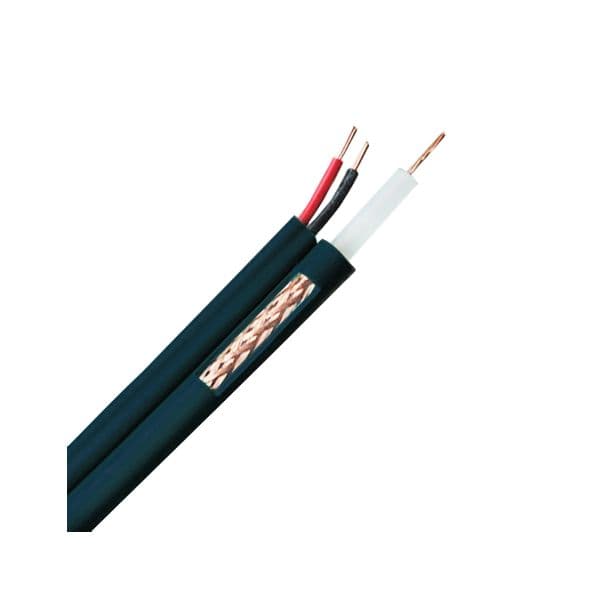 Apexis Bobine Cabo KX6 e 2 Cabos de Alimentação 300m - KX6P-300-LSZH