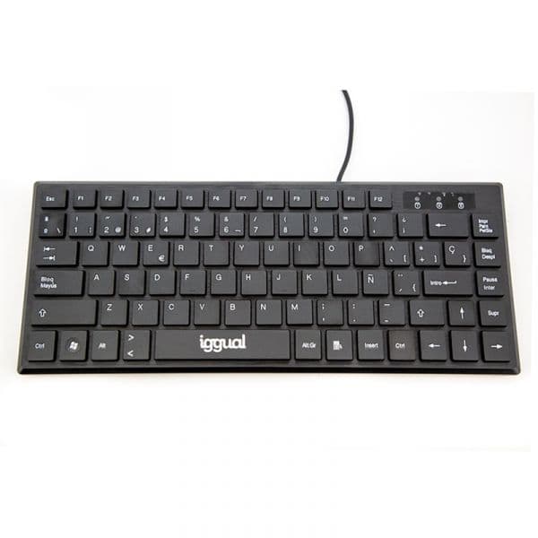 Teclado Iggual TKL-USB Preto QWERTY