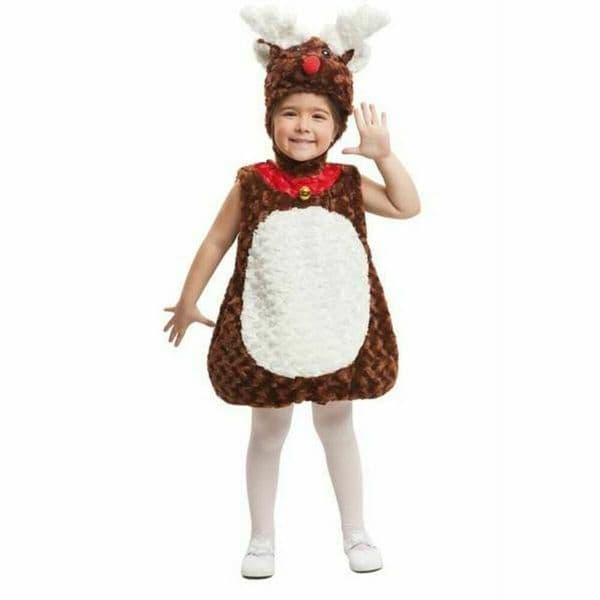 Viving Costumes Teddy Reindeer Costume Castanho 5-6 Anos