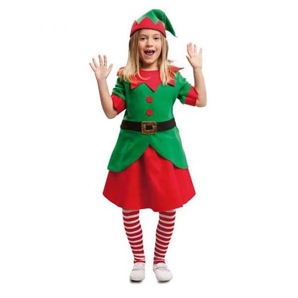 Viving Costumes Elf Disfarce Menina Vermelho 3-4 Anos