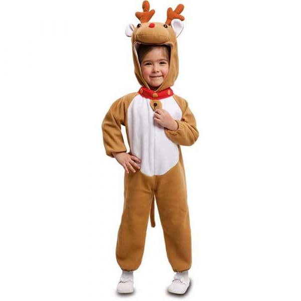 Viving Costumes Reindeer Disfarce Junior Beige 3-4 Anos