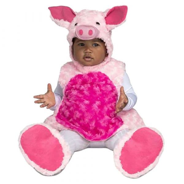 Viving Costumes Teddy Pig Disfarce Criança Rosa 12-24 Meses