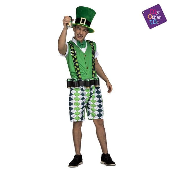 Viving Costumes San Patricio Adult With Beer Costume Verde M-L