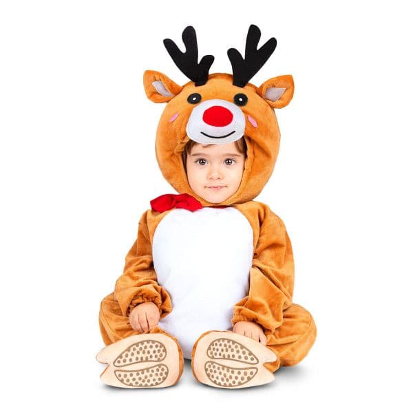 Viving Costumes Baby Reindeer Disfarce Junior Laranja 7-12 Meses