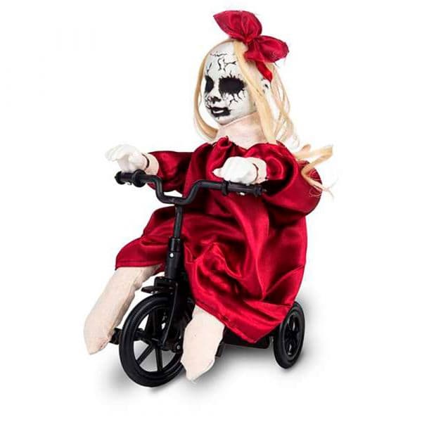 Viving Costumes Doll Possessed In Tricycle With Sound And Movement 37x15x22 Cm Vermelho