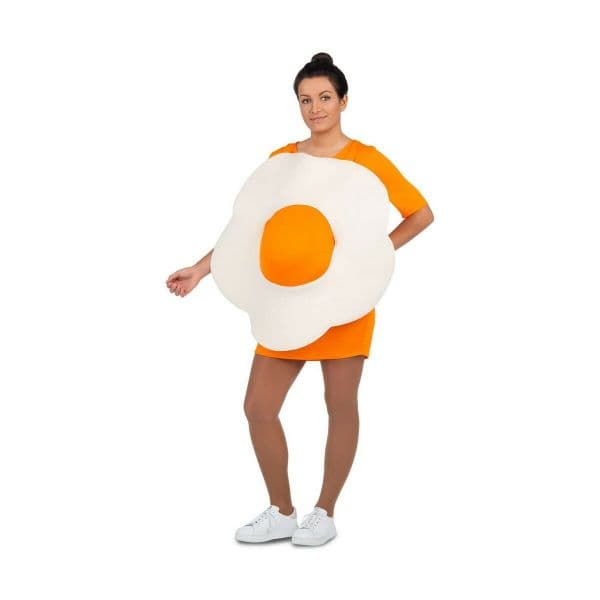 Viving Costumes Fried Egg Disfarce Mulher Laranja M