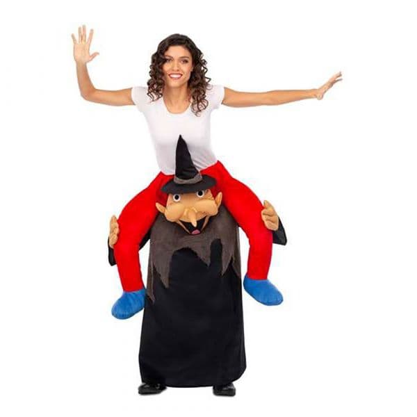 Viving Costumes Ride-on Black Tunic Witch With Character Disfarce Colorido M-L