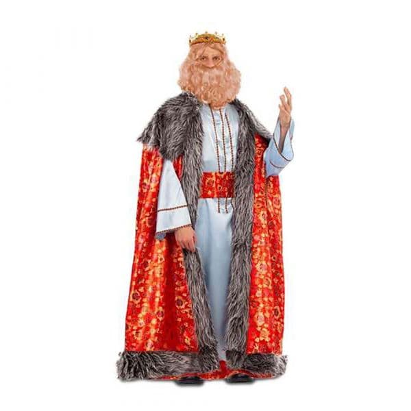 Viving Costumes King Melchor Brocade Disfarce Laranja M-L